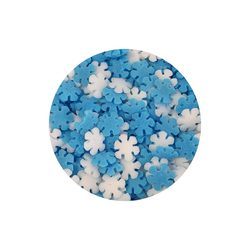 White and blue sugar flakes 50 g