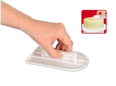 Smoother (polisher) for marzipan and fondant curved top