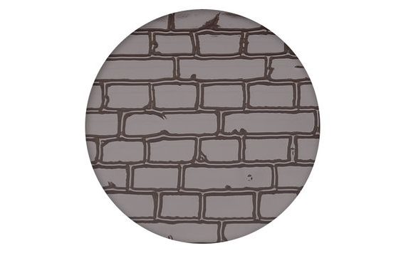 IMPRESSION AND EMBOSSING MAT BRICK WALL DESIGN