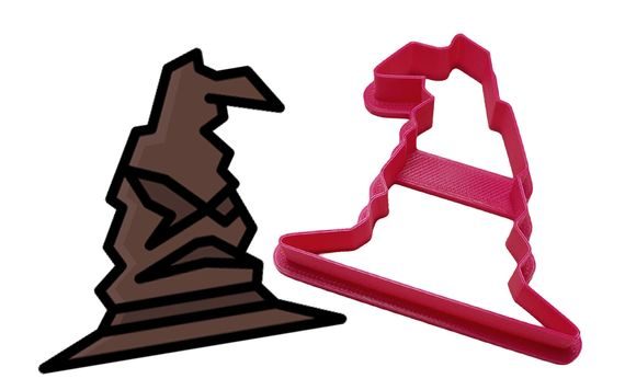 COOKIE CUTTER HARRY POTTER SORTING HAT HOGWARTS SCHOOL - 3D PRINT