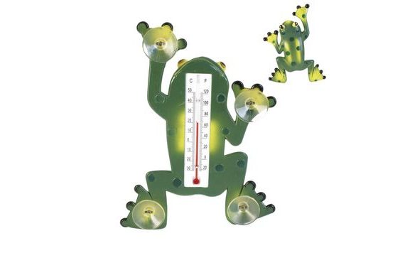 OUTDOOR THERMOMETER FOR WINDOW FROG