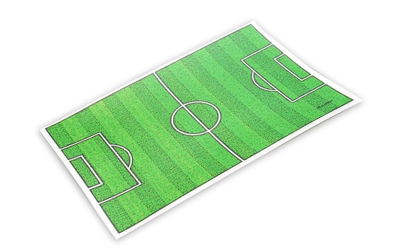 EDIBLE PAPER FOOTBALL PITCH