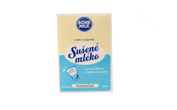 POWDERED MILK SEMI-SKIMMED BOHEMILK 400 G