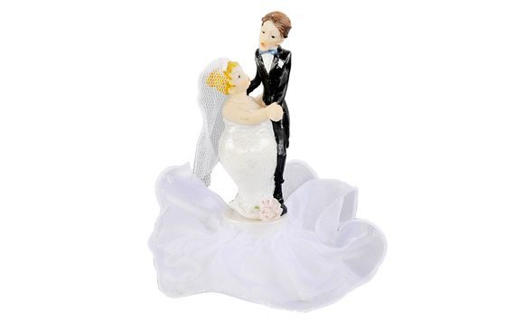 WEDDING CAKE TOPPERS - NEWLYWEDS 17CM