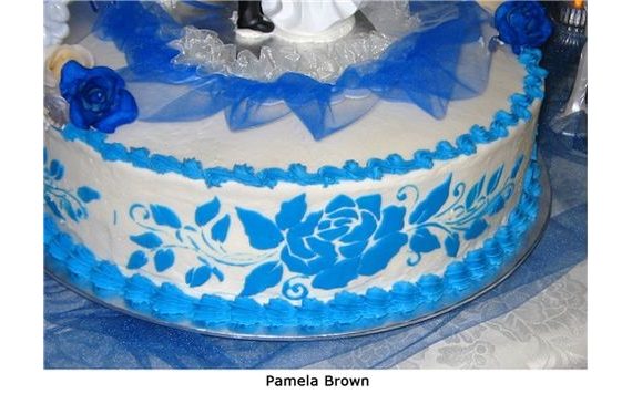 STENCIL - ROSE CAKE 2