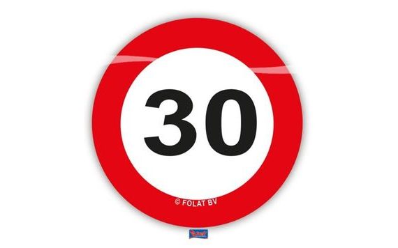 CONFETTI FOR TABLE XL TRAFFIC SIGN 30