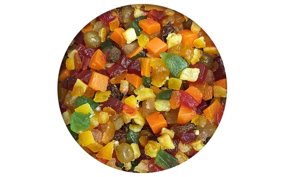 MIXED CANDIED FRUIT AND VEGETABLES 250 G