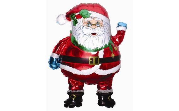 FOIL BALLOON 35 CM SANTA (NELZE PLNIT HELIEM) - CHRISTMAS