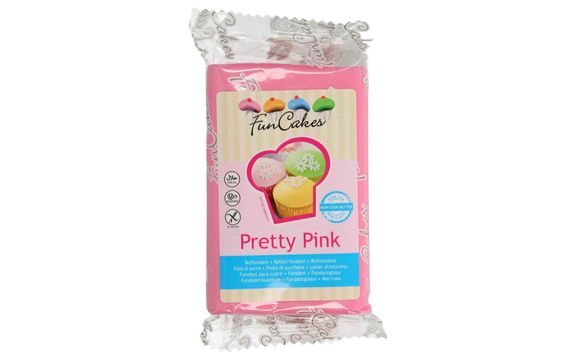 FUNCAKES FONDANT -PRETTY PINK- -250G-