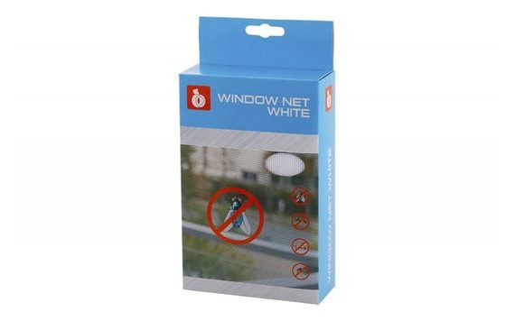 WINDOW NET SET 150X130 CM WHITE VELCRO 5.6 M