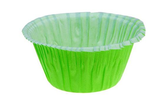 MUFFIN CASES SELF-SUPPORTIING - GREEN 50 PC.