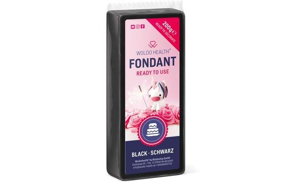 BLACK FONDANT - 200 G