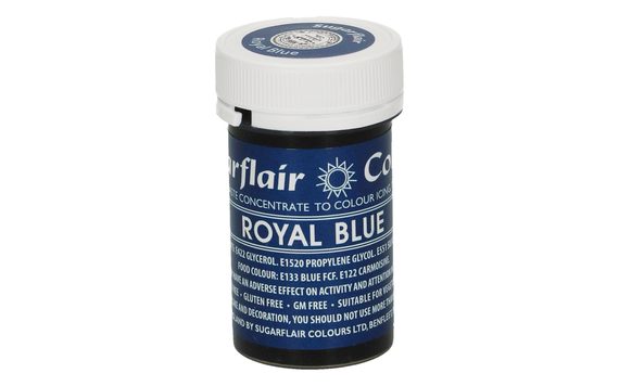 KRÁĽOVSKÁ MODRÁ KONCENTROVANÁ GÉLOVÁ FARBA ROYAL BLUE - 25 G