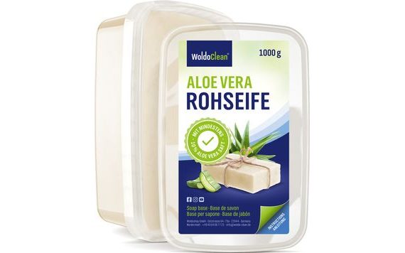 GLYCERINOVÉ MÝDLO ALOE VERA - HMOTA PRO DIY VÝROBU DOMÁCÍHO MÝDLA - 1 KG