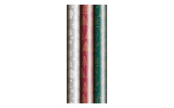 CHRISTMAS WRAPPING PAPER - ROLL 200X70 CM - 80G MIX NO. 2