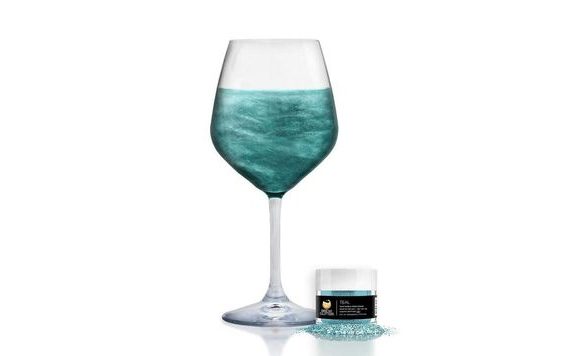 EDIBLE DRINK GLITTER - TURQUOISE - TEAL BREW GLITTER® - 4 G