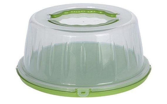 FOOD BOX WITH LID PORTABLE GREEN - 33 CM