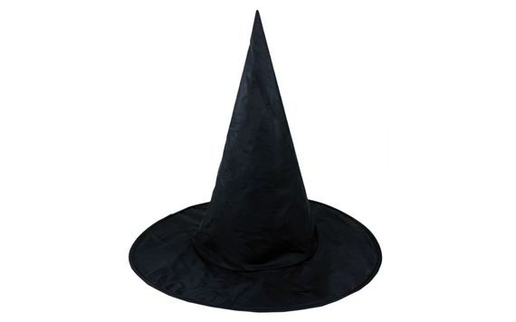 BLACK WITCH HAT FOR ADULTS