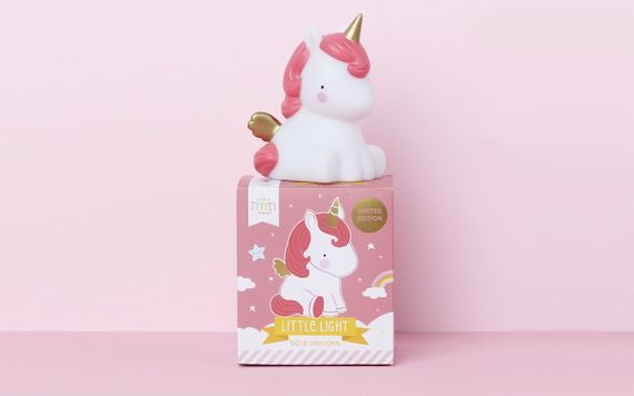 ALLC CAKE TOPPER LITTLE LIGHT UNICORN GOLD