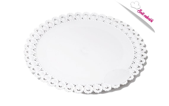 CAKE MAT 35 CM WITH LACE - SET OF 5