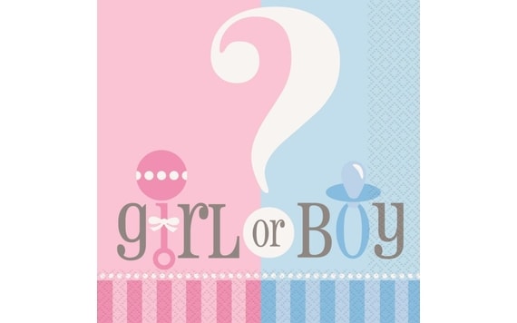 SERVÍTKY GENDER REVEAL "GIRL OR BOY" - "DIEVČA ALEBO CHLAPEC"