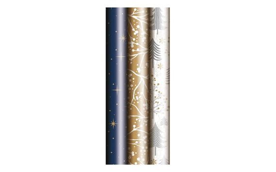 CHRISTMAS WRAPPING PAPER - ROLL 200X70 CM - 80G - MIX NO.1