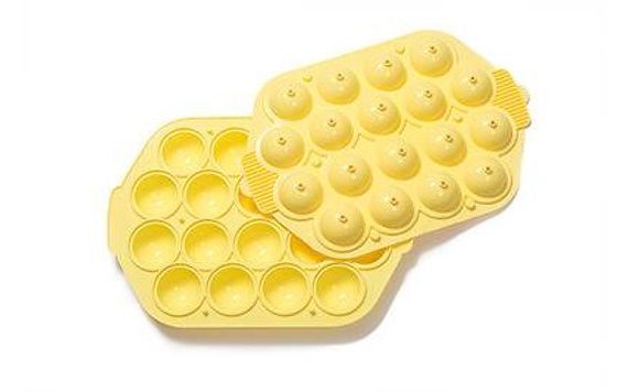 SILICONE MOULD FOR 18X CAKE POPS YELLOW