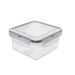 PLASTIC JAR WITH SEAL SQUARE - 0,68 L - PLASTIC BOXES AND JARS - KITCHEN UTENSILS