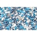 SUGAR DECORATING - BLUE AND WHITE MIX 50 G - BALLS, BEADS - RAW MATERIALS