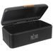 BREADBOX BLACK 42X24X16,5 CM - BREADBOXES - FOR BAKING