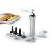 CAKE DECORATOR AND BISCUIT PRESS WITH HEADS AND PIPING NOZZLES - PIPPING BAGS AND TIPS - PASTRY NECESSITIES