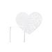 HEART SHAPED WEDDING CARDS FOR GLASS 9,2 X 7,8 CM - 10 PCS - PARTY INVITATIONS - CELEBRATIONS AND PARTIES