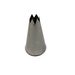 PIPING NOZZLE, STAINLESS, 6-POINTED STAR - CUT PIPPING TIPS - PASTRY NECESSITIES