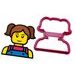 COOKIE GINGERBERAD CUTTER LEGO HEAD GIRL - 3D PRINT - CUTTERS FROM A 3D PRINTER{% if kategorie.adresa_nazvy[0] != zbozi.kategorie.nazev %} - FOR BAKING{% endif %}