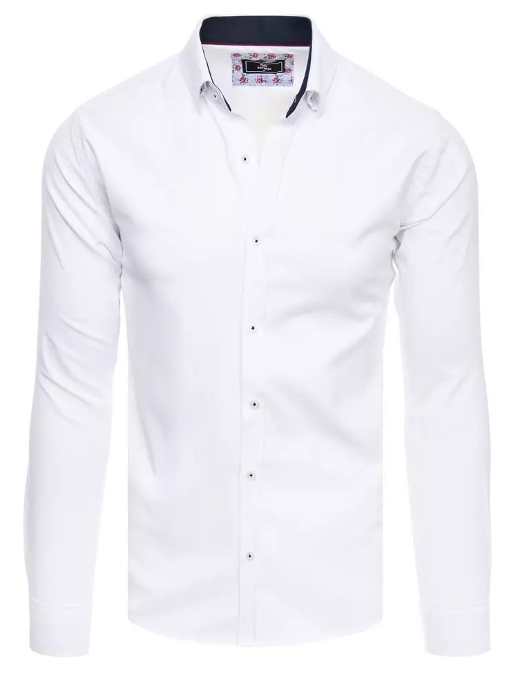 Elegantní pánska biela košeľa