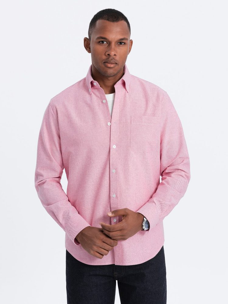 Jedinečná pánska košeľa ružová