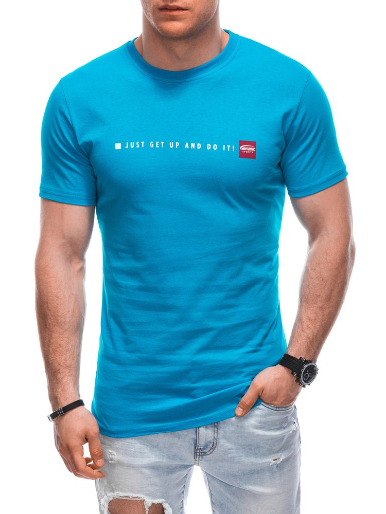 Módne tričko pre mužov svetlo modré