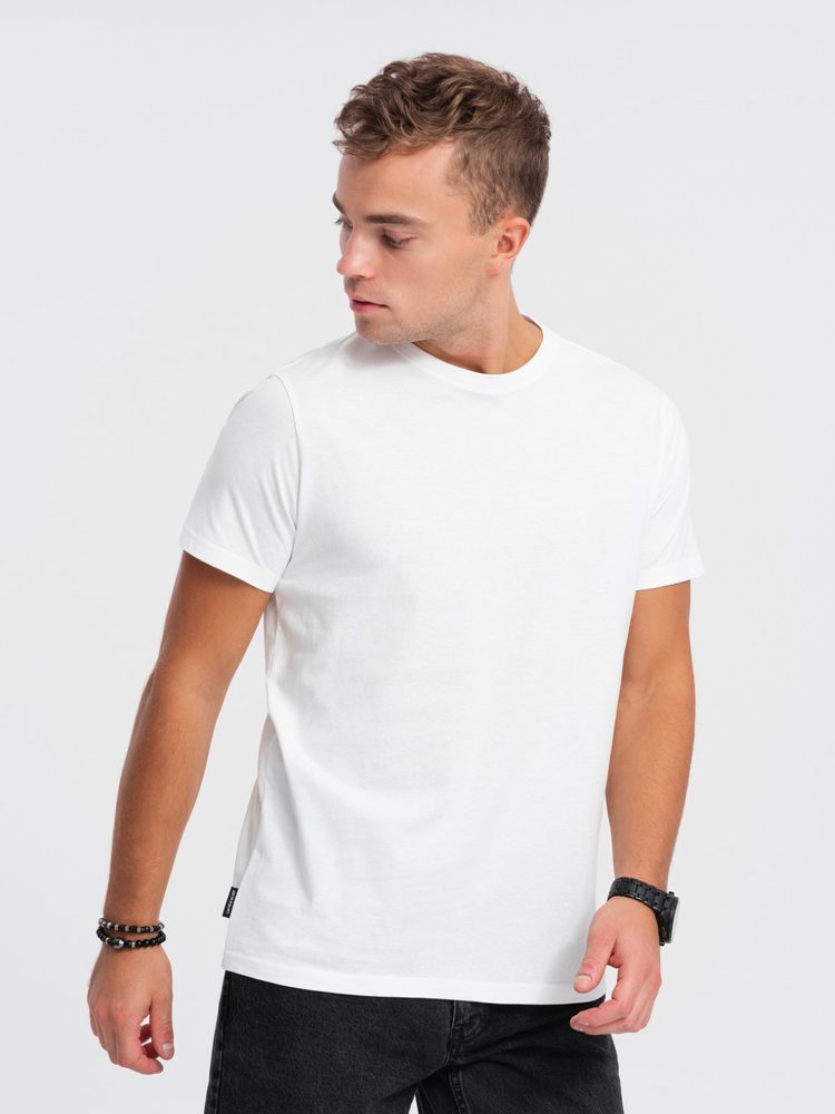 Klasické pánske biele tričko s krátkym rukávom