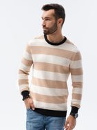 Béžový jedinečný sveter E189