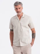 Kubánska krémová košeľa V7 SHSS-0168