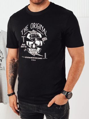 Pútavé čierne tričko s originálnym popisom