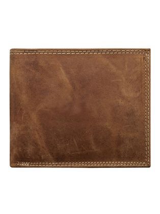 Hnedá kožená peňaženka WILD s prackou