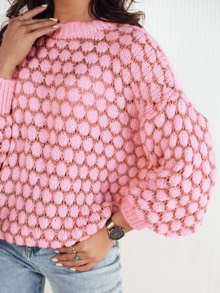 Krásny dámsky sveter v ružovej farbe Casie