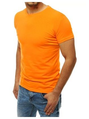 Pomarančové štýlové tričko s krátkym rukávom