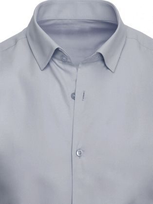 Ležérna šedá košeľa s vreckom V1 SHCS-0148