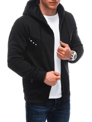 Trendy vínová mikina na zips V7 OM-SSBZ-0118