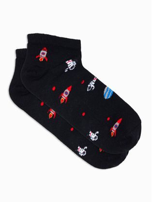 Veselé čierne ponožky Vesmír U177
