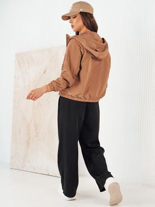 Trendy dámska oversize bunda vo fialovej farbe Graceful