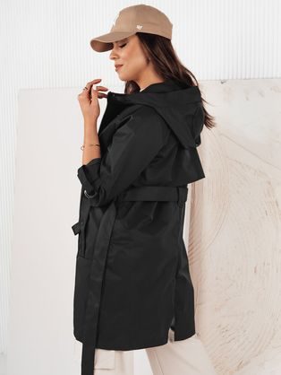 Štýlová dámska čierna koženková bunda Simmi