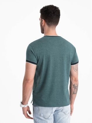 Atraktívne zelené tričko V5 TSCT-0176